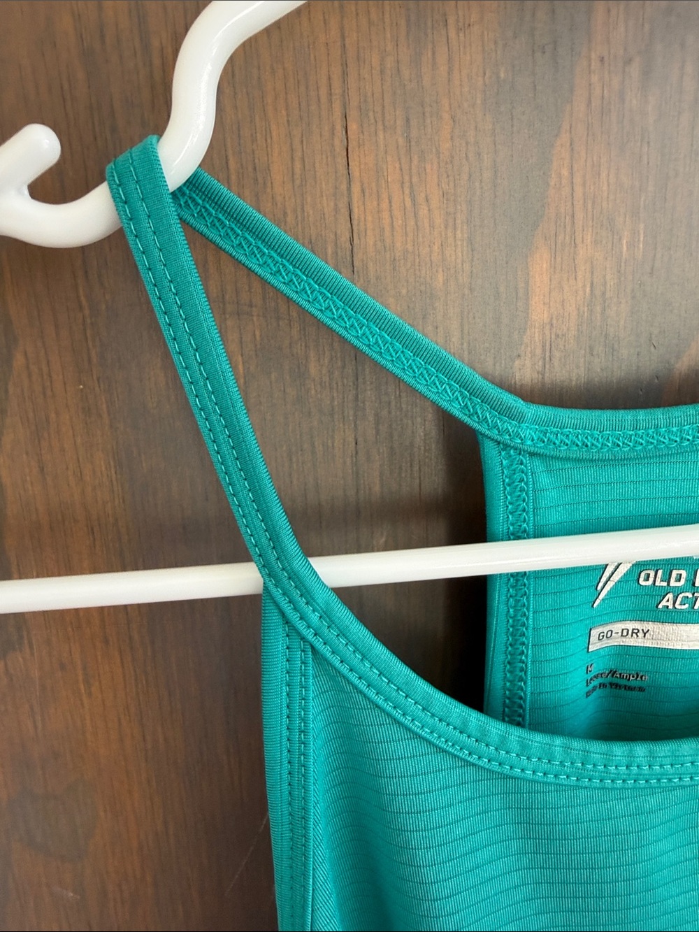 Old Navy Teal High-Neck Racerback Tank - Picture 3 of 8